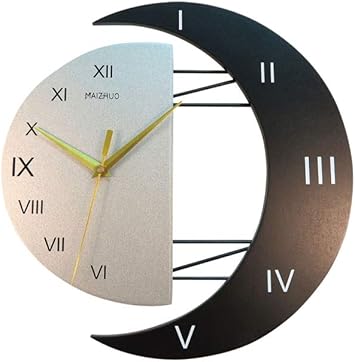 Nszb Reloj De Pared De Madera Con Pendulo Decorativo Moderno