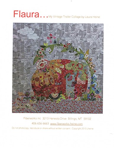 Flaura Vintage Trailer Collage Wall Hanging Quilt Pattern Laura Heine Fiberworks