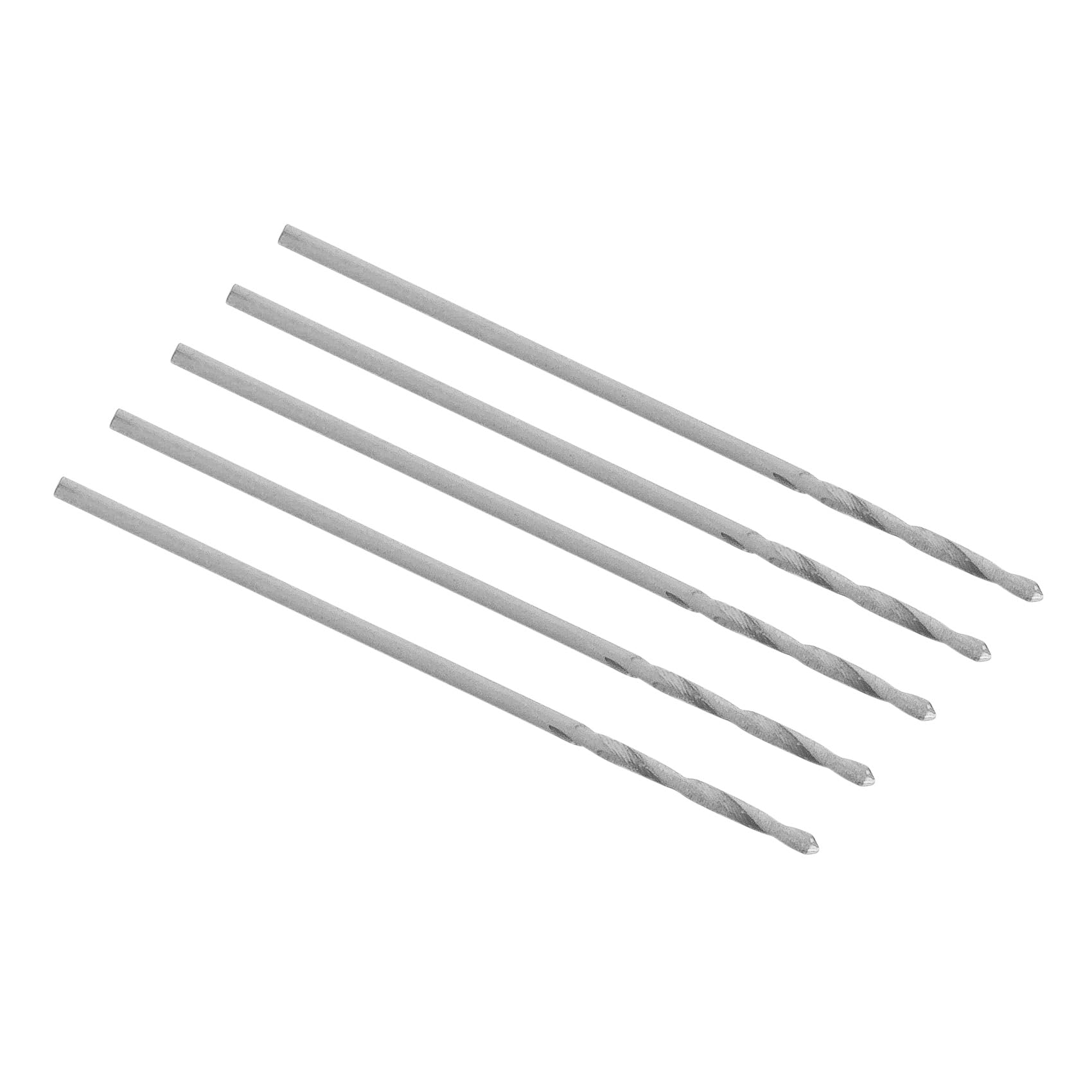 ENT 50020 HSS-G Premium Wood Drill in 5 pcs Bundle with Ø 2 mm, Spiral Drill Working Lenght 21 mm and Total Length 48 mm