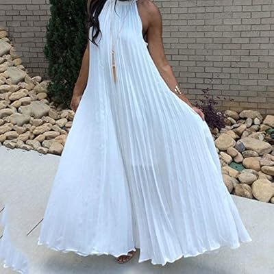 white halter sundress