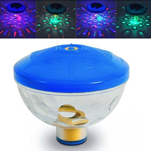 Lilys Gift 7 Different Sequence Underwater Floating Lamp LED Light for Party Dining Hall Swimming Pool Bar Bathroom Etc