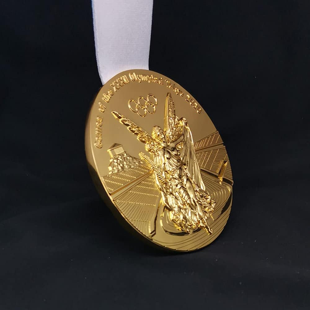 Sports Outdoors Trophies Medals Awards N Ing 1 1 Replica Japan Tokyo Olympic Gold Medal With Ribbon Award Gift Toys Uni Tankers Dk