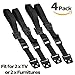 Universal Baby Ant tip TV Furniture Straps, 4 Pack Black Smart LCD Flat TV Wall Mount Kids Child Security Adjustable Furniture Strap, Metal Parts