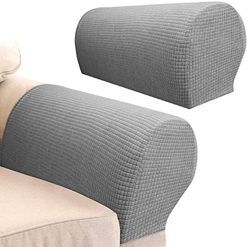 Arm Rest Covers Set, Pack of 2 Stretch Armchair Arm Covers Soft Polyester Arm Caps Non Slip Furniture Protector For Chair, Sofa, Couch