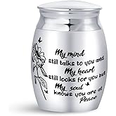 SBI Jewelry Sunflower Garden Small Urns for Human Ashes for Auntie Uncle Family Friend Mom Dad Stepmom Stepdad Cremation Keepsake