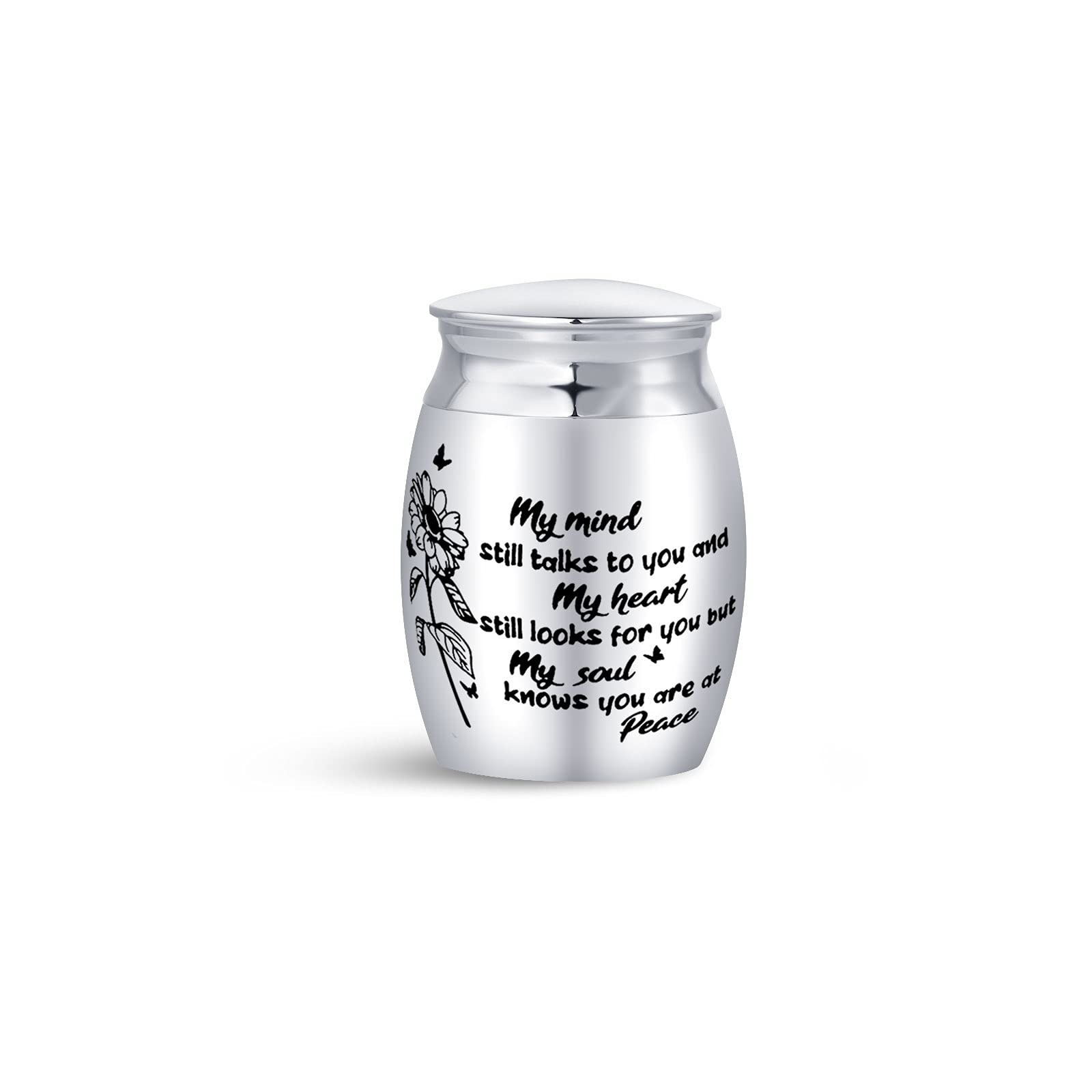 FGT Small Mini Urn for Ashes Mum Dad Sister Brother Grandma Grandpa Wife Husband Family Pets Cremation Memorial Keepsake You Are At Peace