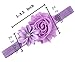 QandSweet Baby Girl Headbands with Polygonal Flower Inlay Rhinestone for Photography (10 Pack)