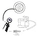 Geartronics Digital Tire Pressure Gauge Inflator with Air Chuck and Hose Air Pressure Gauge for Vehicle and Motorcycle 100 PSI