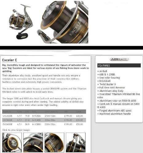 Daiwa exceler 4500e Clearance