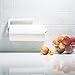 iDesign Plastic Wall Mounted Metal Paper Towel Holder, Roll Organizer for Kitchen, Bathroom, Craft Room, 13