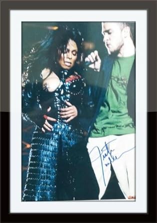 Framed Justin Timberlake 8 X 10 Autograph With Certificate Of