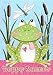 Welcome to My Pad Summer Garden Flag Frog Dragonfly 12.5