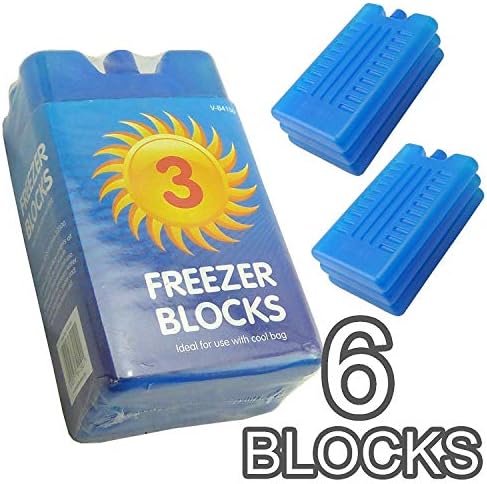 3 x Suitable for Cooler Boxes & Bags Cools & Keeps Food Fresh - in Packs of 3/6 (Pack of 6)