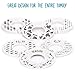 CORRURE Baby Closet Size Dividers - Complete Set of 12 Closet Dividers for Baby Clothes from Newborn to 24 Months - Best Nursery Closet Hanger Organizer for Baby Boy or Girl - Ideal Baby Gift (White)