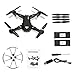 Foldable Drone,Kingtoys 809W RC Drone with camera,2.4GHz 6-Axis Gyro Remote Control Selfie Drone, Wifi FPV Quadcopter with 2pcs 900mAh Li-on battery …