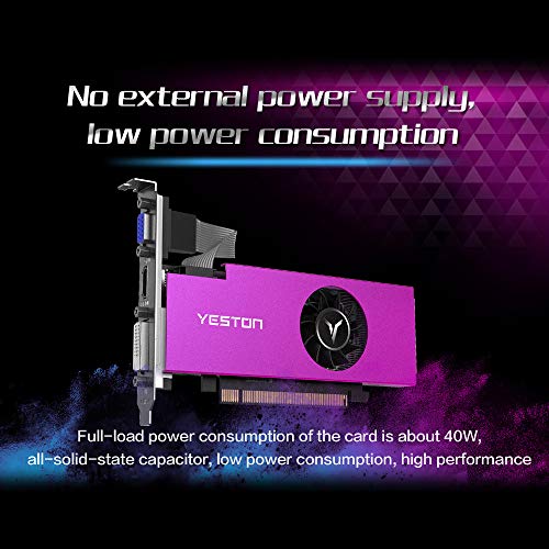 Yeston RX550-4G D5 LP grafische kaart 4GB geheugen Radeon Chill GDDR5 128bit 6000MHz VGA/DVI-D GPU - Image 4