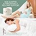 The Wayanna Collection Back Pain Relief Knee Pillow: Contoured Orthopedic Memory Foam Side Sleeper and Pregnancy Wedge Pillows for Sciatic Nerve Joint Leg and Lower Back Aches