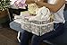 Baby Diaper Caddy Organizer Grey-Storage – Extra Large for Baby Accessories – Can Use As Portable Travel Station – Perfect Baby Shower Gift – 100% Cotton, Includes Free Bottle Brush