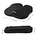 LANGRIA Seat Cushion for Office Chair Car Coccyx Cushion Memory Foam Orthopedic Pillow for Back, Tailbone, Sciatica Pain Relief, Anti-Slip Bottom, Built-in Handle, Ventilated Hollow Gap, Black