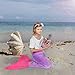 Maidream Mermaid Tail Blanket Upgraded Double-Layered Soft Cozy Fleece Warm Sleeping Bag with Necklace Gift for Kids and Teens(Ages 3-12) (Purple/Rose Red)