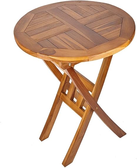 Trueshopping Solider Runder Gartentisch Aus Holz Wetterfest Hochwertig Solides Teak Holzerne Gartenmobel Perfekt Fur Garten Terrasse Bistro Al Fresco Partys Und Mehr Amazon De Garten Runder Gartentisch Holz