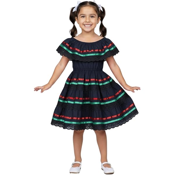 Amazon.com: Leos Imports Girls Mexican Dress Tri-Color (Red,White,Green) (Girls 1): Clothing, Shoes & Jewelry Amazon.com: Leos Imports Girls Mexican Dress Tri-Color (Red,White,Green) (Girls 1): Clothing, Shoes & Jewelry