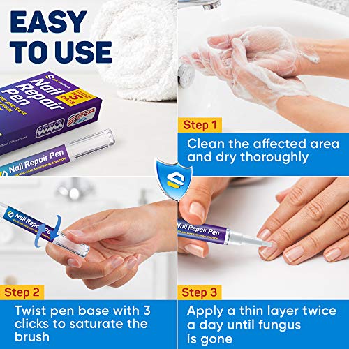 Toenail Fungus Treatment 4 Nail Repair Pens Formulated in USA