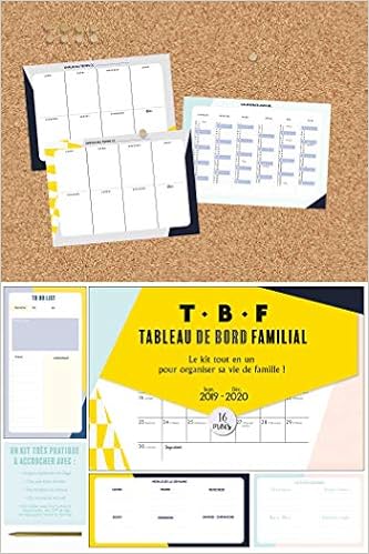 Tbf Tableau De Bord Familial Sept 19 Dec Le Kit Tout En Un Pour Organiser Sa Vie De Famille 19 Amazon Fr Collectif Livres