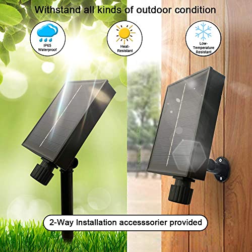 Chipark Solar Curtain Lights, Upgraded Garden Fairy Lights 300 LED 8 Modes Remote Control Waterproof Solar Fairy Lights Outdoor Curtain String Lights for Gazebo Patio Party Festival Decorations(Warm)