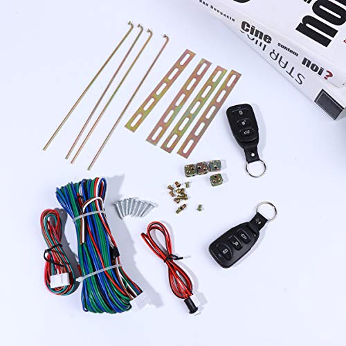 Wakauto 1 set deurvergrendeling voor voertuig, universele afstandsbediening, centrale vergrendeling, zonder sleutel… - Afbeelding 5