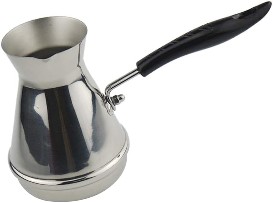 Türkische Kaffeekanne Edelstahl - Milchwärmer & Butterschmelzer 540ml