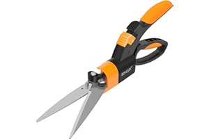 SZHLUX Grass Shears 360-Degree Swivel Blades, Ultra-Sharp Grass Cutter with 5’’ Stainless Steel Blades, Gardening Shears and Plant Cutting Scissors
