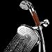 HotelSpa All-in-One 3-way Shower Combo with 7 Settings 7-Inch Rainfall Shower Head and High-Pressure Ionic Filter Hand Shower