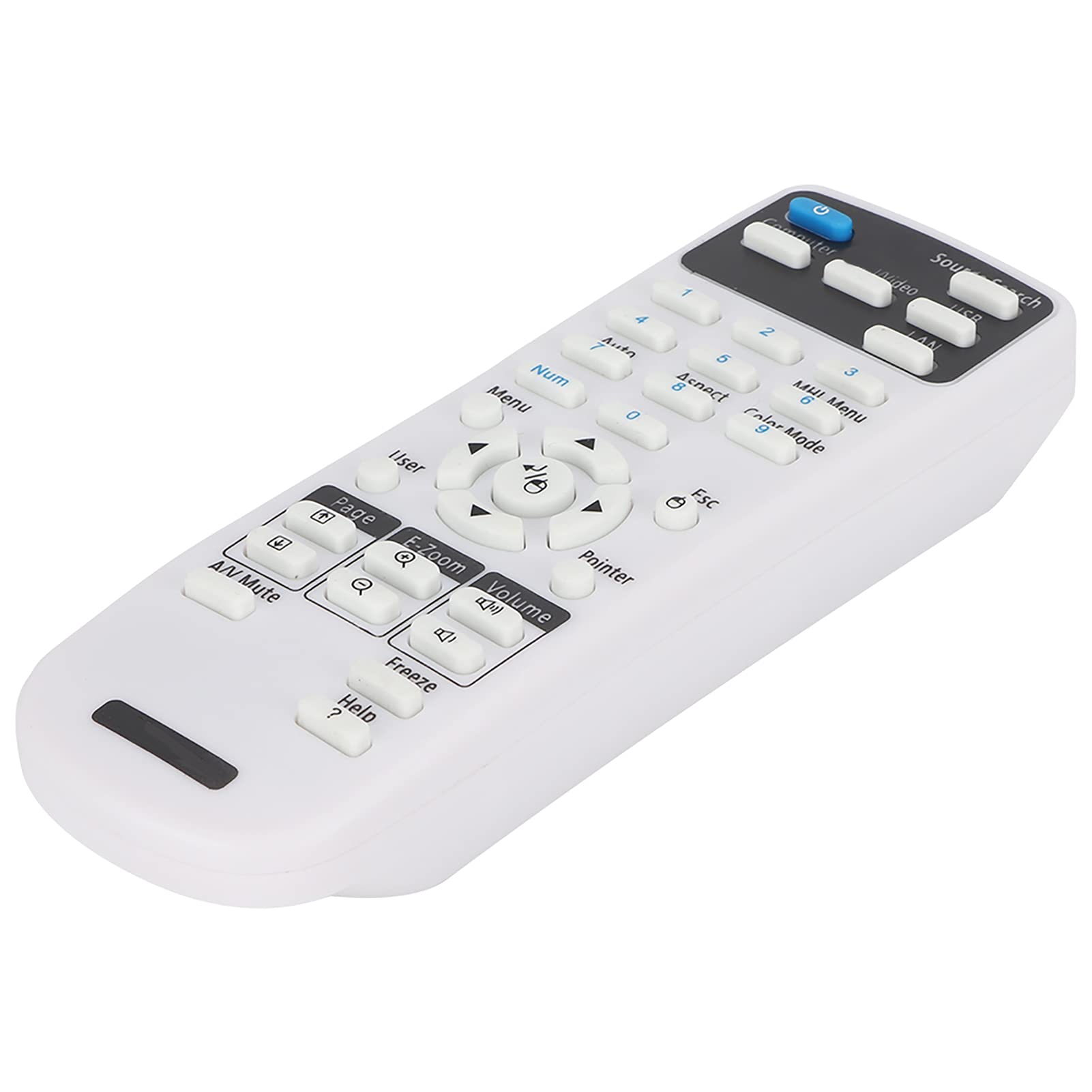 Projector Remote Control for EPSON, Replacement Portable Remote Controller,for EPSON EX3220 EX5220,EX5230,EX6220,EX7220, 725HD,730HD Projector,White
