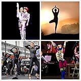 Life In Color Unitard Men Lycra Spandex Bodysuit Long Sleeve Full Bodysuit Zentai Suit (XL, Black)