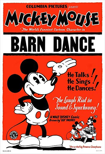 Amazon Com Mickey Mouse Barn Dance Movie Poster Print By