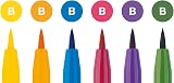Faber-Castell Pitt Artist Pen Brush India Ink Wallet of 6 Basic Colours view 2
