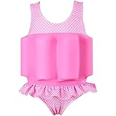 Kids Boys Girls Floatation Swimsuit with Adjustable Buoyancy Baby Float Suit Swim Vest One Piece Swimwear Bathing Suit