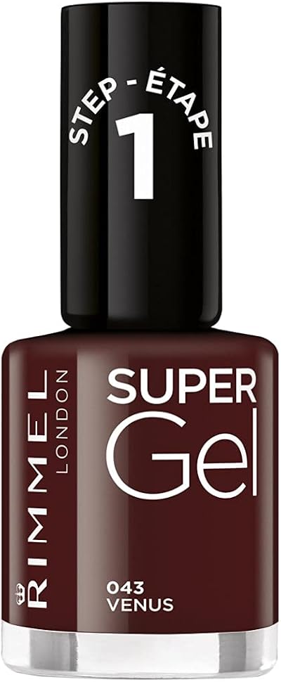 Rimmel Super Gel Venus 43 Nail Polish 12ml Gel-Like Finish Chip Resistant