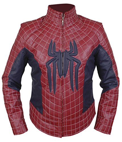 F&H Men's Amazing Spiderman Genuine Leather Jacket
