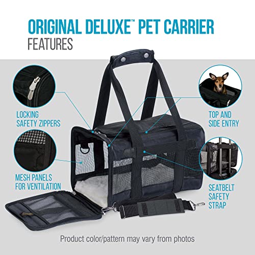 Sherpa® Original Deluxe™ Airline Approved Pet Carrier, Medium, Black