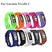 Baaletc Cute Silicone Replacement Watchband Style Wristband Bracelets/Wireless Activity Tracker Accessories Silicon Wrist Straps with Watch Buckle for Garmin Vivofit 1