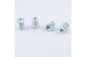 AC PERFORMANCE M14 x 1.5 Bubble Tube Nuts for 1/4" Brake Line Tube, Zinc Steel, Pack of 4