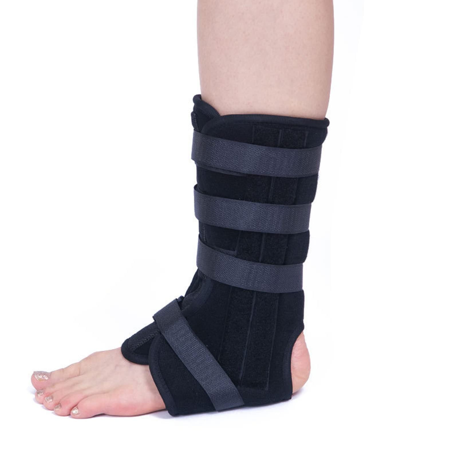 Ankle Brace for Men Women Adjustable Ankle Support Tendonitis Compression Wrap Plantar Fasciitis Foot Strap Postoperative Plate Support for Tendon Fractures Leg Sprains Achilles Post Surgery Recovery