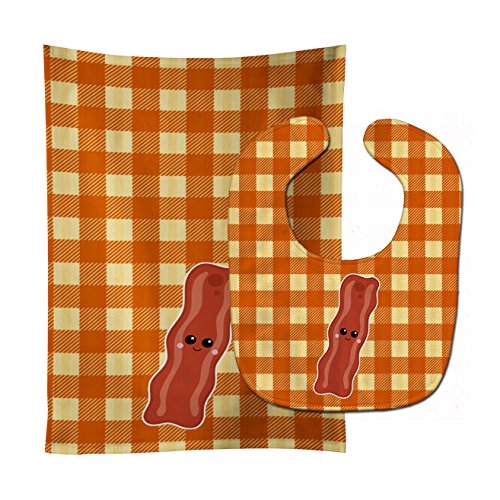 Baby Bib & Burp Cloth, Bacon Face