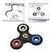 Fidget Spinner Clear Fluorescence Stress Reducer Fidget Toys Hand Spinner For ADD ADHD Anxiety and Autism Adult Kids Y197-BLA NEW