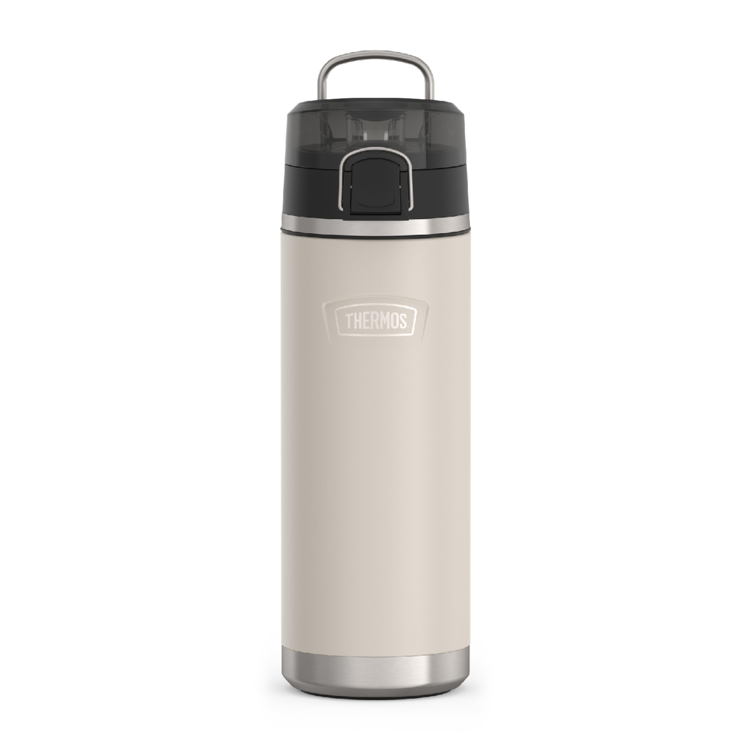 Photo 1 of THERMOS ICON SERIES Stainless Steel Water Bottle with Spout - 24 Ounce, Sandstone - Vacuum Insulated Water Bottle with Lid