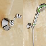 Queta Adjustable Copper Chrome Shower Head Holder 22.2mm Hole Wall Bracket view 8