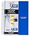 Five Star Spiral Notebook, College Ruled, 5 Subject, 6 x 9.5 Inches, 180 Sheets, Assorted Colors (06184)Pack Of 2