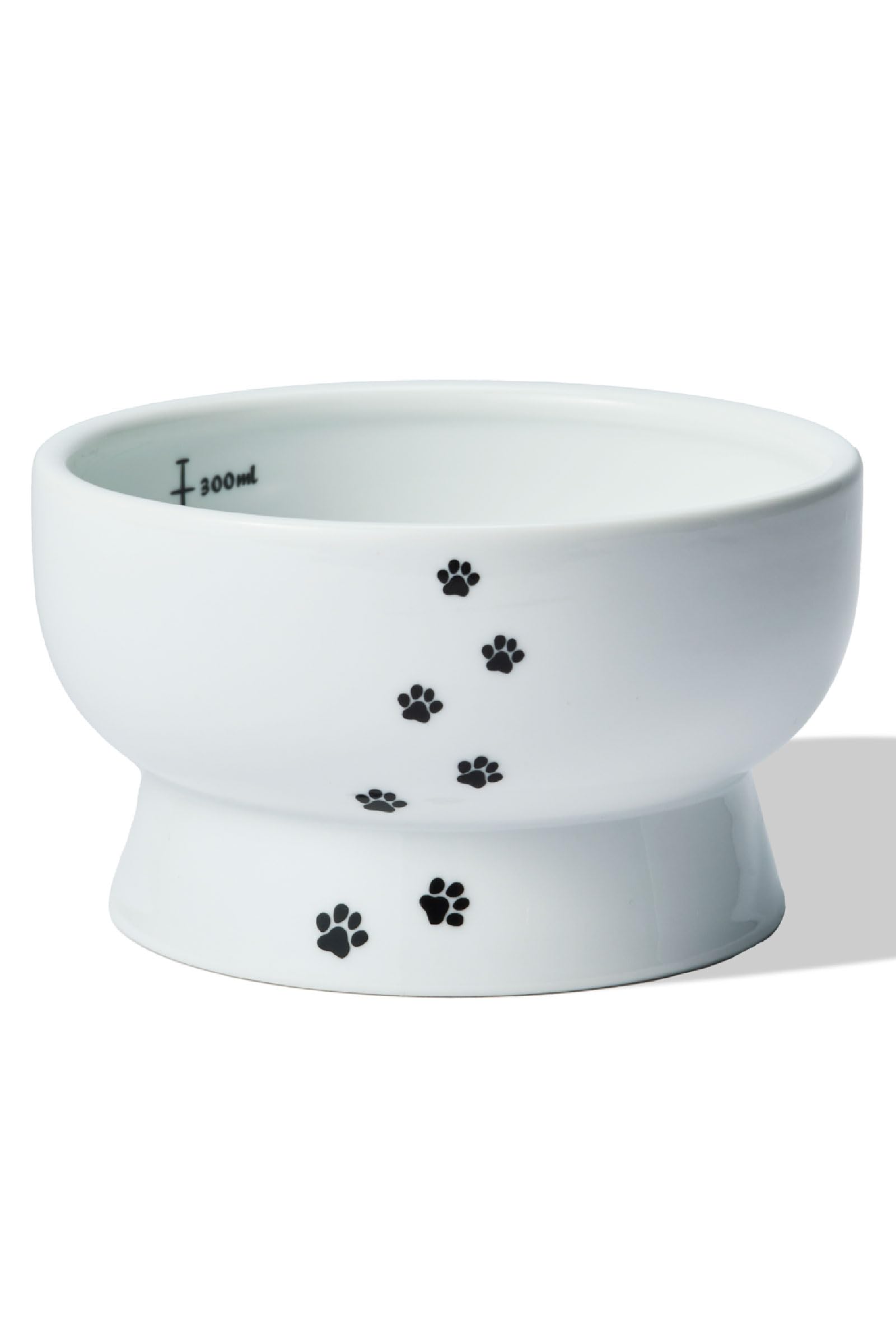 猫壱 ハッピーダイニング 猫用 脚付ウォーターボウル レギュラー 猫柄 電子レンジ 食器洗浄機対応商品画像